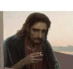 Depressed Jesus Meme Template