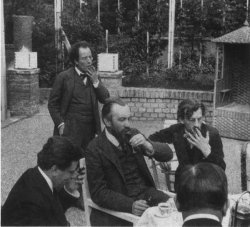 Mahler in the garden of Carl Moll Meme Template