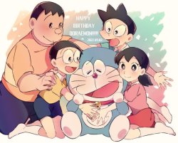 Happy Doraemon 46th. Anniversary Day! Meme Template