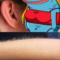 Blub Trashy Ho Whisper and Goosebumps Meme Template