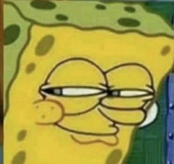 Sponge bob Shady Smirk Meme Template