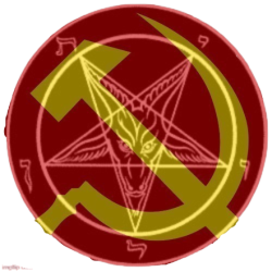 transparent hammer and sickle pentagram Meme Template