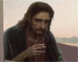 Tired Jesus Meme Template