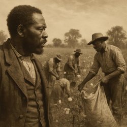 black guy watching other black people working in 1800s Meme Template