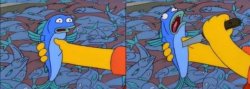 Los simpsons pescado Bart Meme Template