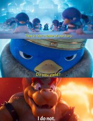 King Penguin Vs. Bowswer Meme Template