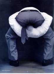 head in butt Meme Template