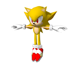 Super Sonic T Pose Meme Template