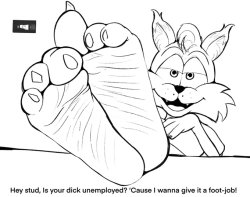 Bubsy Feet Meme Template
