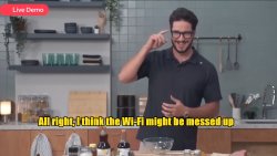 The wifi might be messed up - Meta AI Glasses live demo fail Meme Template
