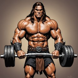 Conan the Barbarian Weightlifting Meme Template