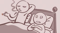 smoking after bed Meme Template