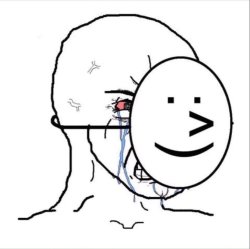 Sad Happy Mask Meme Template