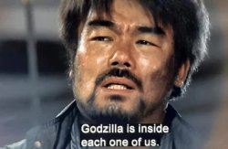 Godzilla is inside all of us Meme Template