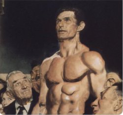 Speech Norman Rockwell (Shirtless) Meme Template