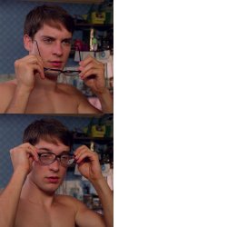 Spider-Man Glasses Meme Template