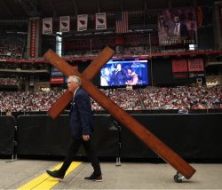 Cross on wheels Meme Template