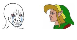 Link Chad Meme Template
