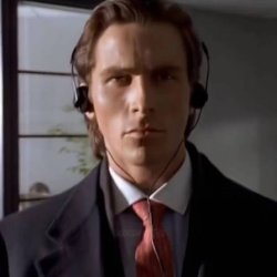 Patrick Bateman Walking Meme Template
