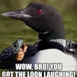 Loon doesn't laugh Meme Template