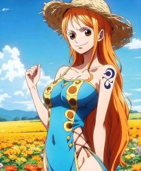 nami sunflower Meme Template