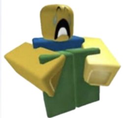 crying roblox noob Meme Template
