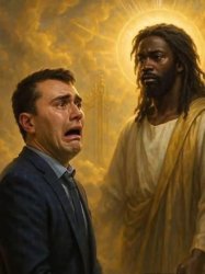 Charlie Kirk meets Black Jesus Meme Template