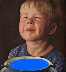 Kid drinking soup Meme Template