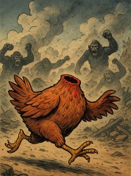 headless chicken Meme Template
