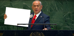 Netanyahu Holds Up Sign Meme Template