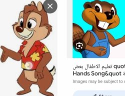 Billy the beaver meets Dale the chipmunk Meme Template