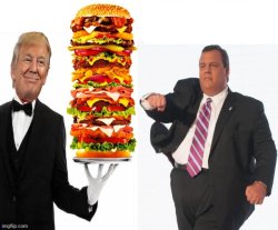 Chris Christie loves his burgers Meme Template