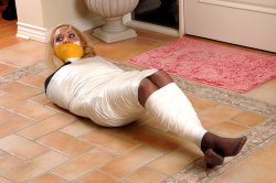 Tied up on the floor Meme Template