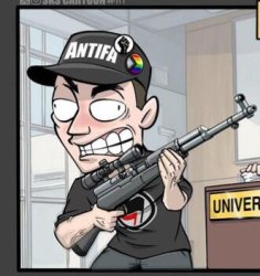 Antifa domestic terrorist Meme Template