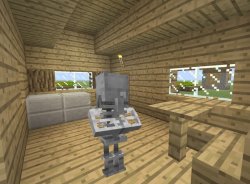 skeleton villager waiting Meme Template