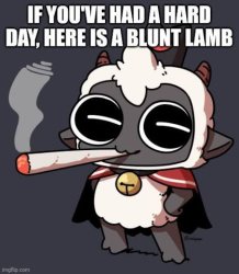 Fat blunt lamb Meme Template