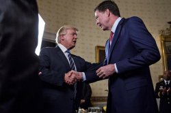 James Comey is 6'8". Trump can't stand this. Trump must dominate Meme Template