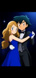 Me and Serena in our high school prom Meme Template