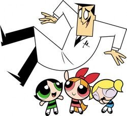 Powerpuff Girls & Professor Meme Template