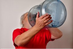 Man drinking water Meme Template