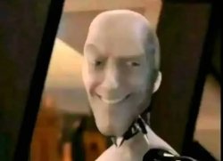 Weird smile clanker Meme Template