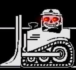 sans bulldozer Meme Template