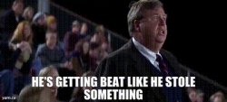 He's getting beat Meme Template