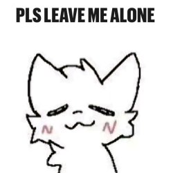 pls leave me alone Meme Template