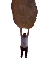 Man with rock Meme Template