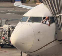 Pilot hanging out the window Meme Template
