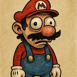 wird looking mario Meme Template