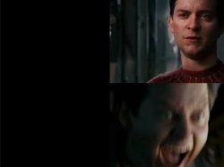 Calm Vs Panic Tobey Meme Template