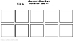 i hate those characters so much Meme Template