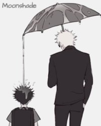 Moonshade Gojo and Megumi Template Meme Template